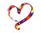 AEC Asean Economic Community Flag Heart Shaped Ribbon, Flag of ASEAN Association of Southeast Asian Nations and Membership Ribbon