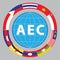 Aec or asean or info graphic south east asian design element