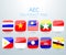 AEC Southeast Asia flag icon.