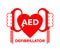 AED icon - Automated external defibrillator