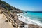 Aegean coastline of city of Rhodes Rhodes, Greece