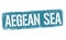 Aegean sea sign or stamp