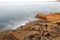 Aegean shore in Greece, Thassos island - waves and rocks