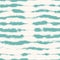 Aegean teal broken stripe seamless background with grunge wave texture. Summer coastal living style rustic grunge home