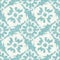 Aegean teal mottled flower linen texture background. Summer coastal living style 2 tone fabric effect. Sea green wash