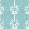 Aegean teal mottled flower linen texture background. Summer coastal living style 2 tone fabric effect. Sea green wash