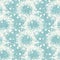 Aegean teal mottled rustic circle linen texture background. Summer dotted coastal living style. Light turquoise blue