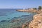 Aegina Island Coast - Lighthouse Bouza and Church of the Holy Apostles
