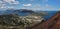 Aeolian islands seen from Vulcano island, Sicily,