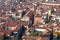 Aereal view of Brescia city from the castle