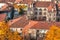 Aereal view of Brescia city from the castle