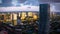 Aerial 360 Pan of Sunny isles to North Miami to Coastline North to Ocean Sunrise
