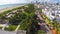 Aerial 4k video of Ocean Drive Miami Beach