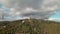 Aerial 4k view of Tibidabo mountain- Observatories, Temple Sagrat Cor