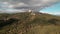 Aerial 4k view of Tibidabo mountain- Observatories, Temple Sagrat Cor