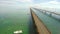 Aerial 7 Mile Bridge Florida Keys
