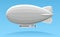 Aerial advertising zeppelin illustration