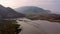 Aerial of the aeria around Ardara in County Donegal - Ireland