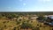 Aerial African river landscape in Nambwa Namibia