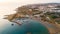 Aerial Agia Triada beach, Protaras, Cyprus