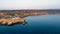 Aerial Agioi Anargyroi Chapel, Cavo Greco, Cyprus