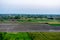 Aerial of agricultural landscape in the Thal desert