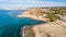 Aerial Ammos tou Kambouri beach, Ayia Napa, Cyprus