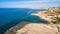 Aerial Ammos tou Kambouri beach, Ayia Napa, Cyprus