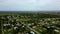Aerial approach residential real estate homes in Moore Haven Florida