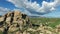 Aerial Arizona Boulders rising above