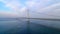 Aerial Ascending - Akashi Kaikyo Bridge seen from Awaji Island