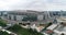 Aerial ascending view of Wembley stadium in London