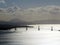 Aerial aspect of the Rio-Antirrio suspension bridge  Greece  as seen from Nafpaktos