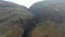 Aerial of Assaranca Waterfall in County Donegal - Ireland