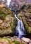 Aerial of Assaranca Waterfall in County Donegal - Ireland