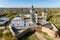 Aerial autumn view of Monastery of the Bare Carmelites in Berdichev, Ukraine