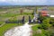 Aerial from a balinese landscape on the west coast from Bali in Indonesia