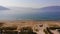 Aerial beach footage Albania Vlore, old beach, coast line
