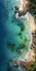 Aerial Beach Photography: Stunning 8k Rendered Image With Richly Detailed Backgrounds