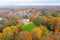 Aerial from a beautiful little medieval castle in Netherlands