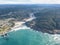Aerial of Beautiful Mendocino Shore in Northern California