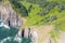 Aerial of Beautiful Oregon Coastline