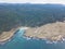 Aerial of Beautiful Sonoma Shoreline in Northern California