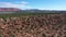 Aerial beautiful southwest red rock desert cliff Kanab Utah pull 4K