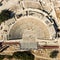 aerial bird's eye drone photo of ancient theatre archaeological site Kourion limassol cyprus