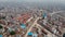 Aerial or Bird`s Eye View of Kathmandu City. Unplanned Urbanization. selective focus