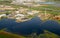 The aerial or bird view on Trans-Israel Highway