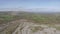 Aerial birds eye view of the burren national park. scenic tourism landscape for Unesco World Heritage site and global geopark