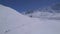 Aerial birds eye view fly over group of trekkers on famous Tilicho lake by small lake. Nepal popular treks. Manang