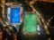 Aerial birdâ€™s eye view of the outdoor hockey field